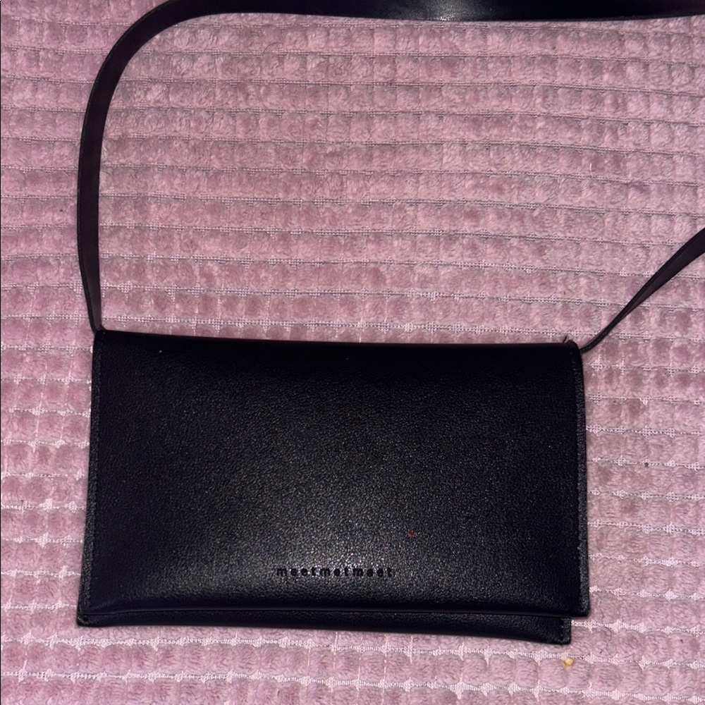 Black Leather Crossbody Bag